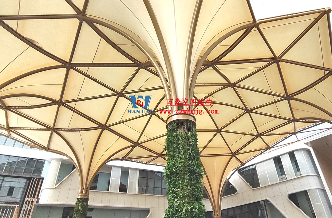 有骨骼、有皮膚的PTFE膜結(jié)構(gòu)建筑