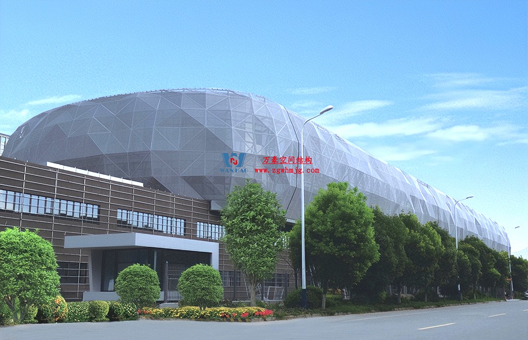 有骨骼、有皮膚的PTFE膜結(jié)構(gòu)建筑