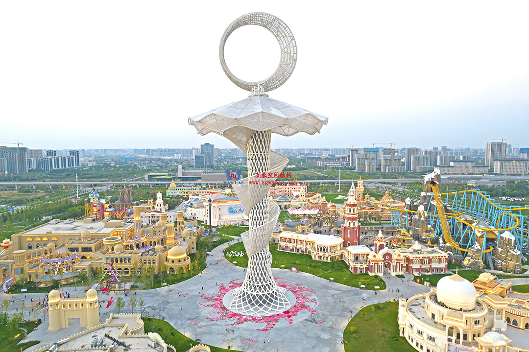 ETFE膜結(jié)構(gòu)地標(biāo)塔—以愛(ài)之名，點(diǎn)亮絲路歡樂(lè)世界