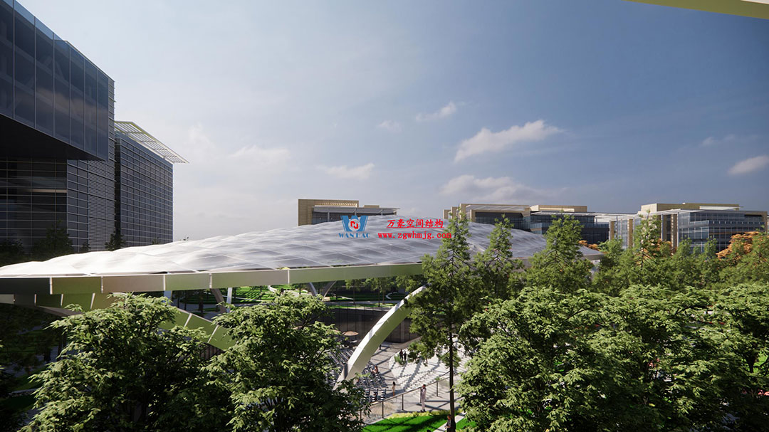 ETFE氣枕膜與雙曲面空間網(wǎng)殼結(jié)構(gòu)結(jié)合是什么樣？一起來(lái)一睹真容