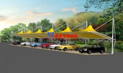 膜結(jié)構(gòu)車棚支撐柱原料該如何選擇，有哪些事項需要注意？