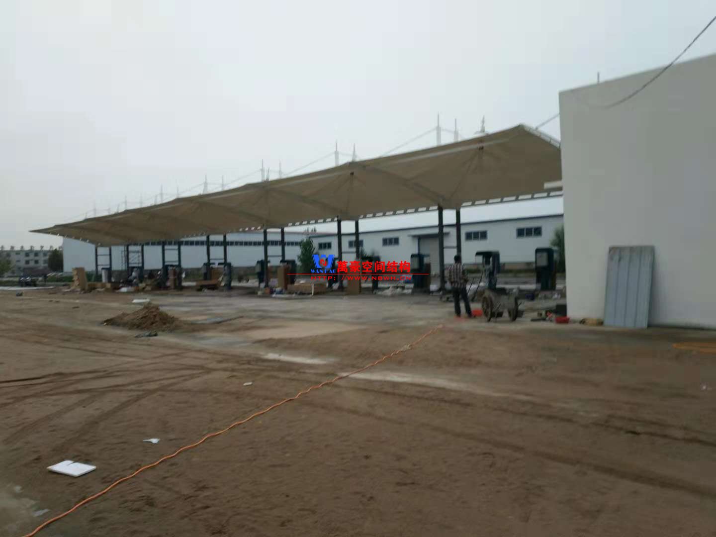 膜結(jié)構(gòu)車(chē)棚工序